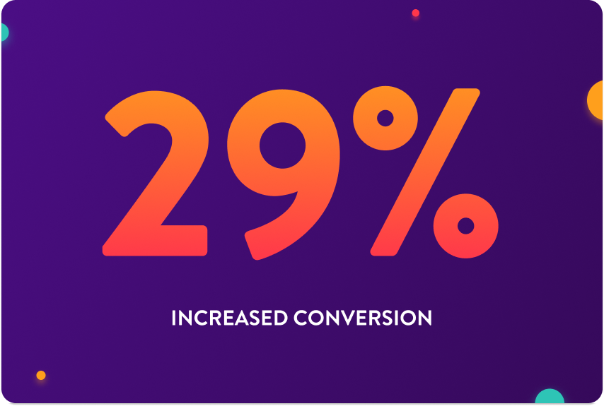 29% Higher Conversion